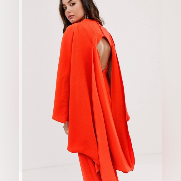 WIDE CAPE JUMPSUIT main image 1